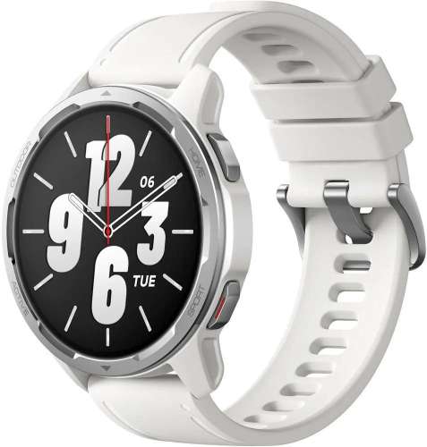 Смарт-часы Xiaomi Watch S1 Active GL,  46мм,  1.43",  белый/белый [bhr5381gl]